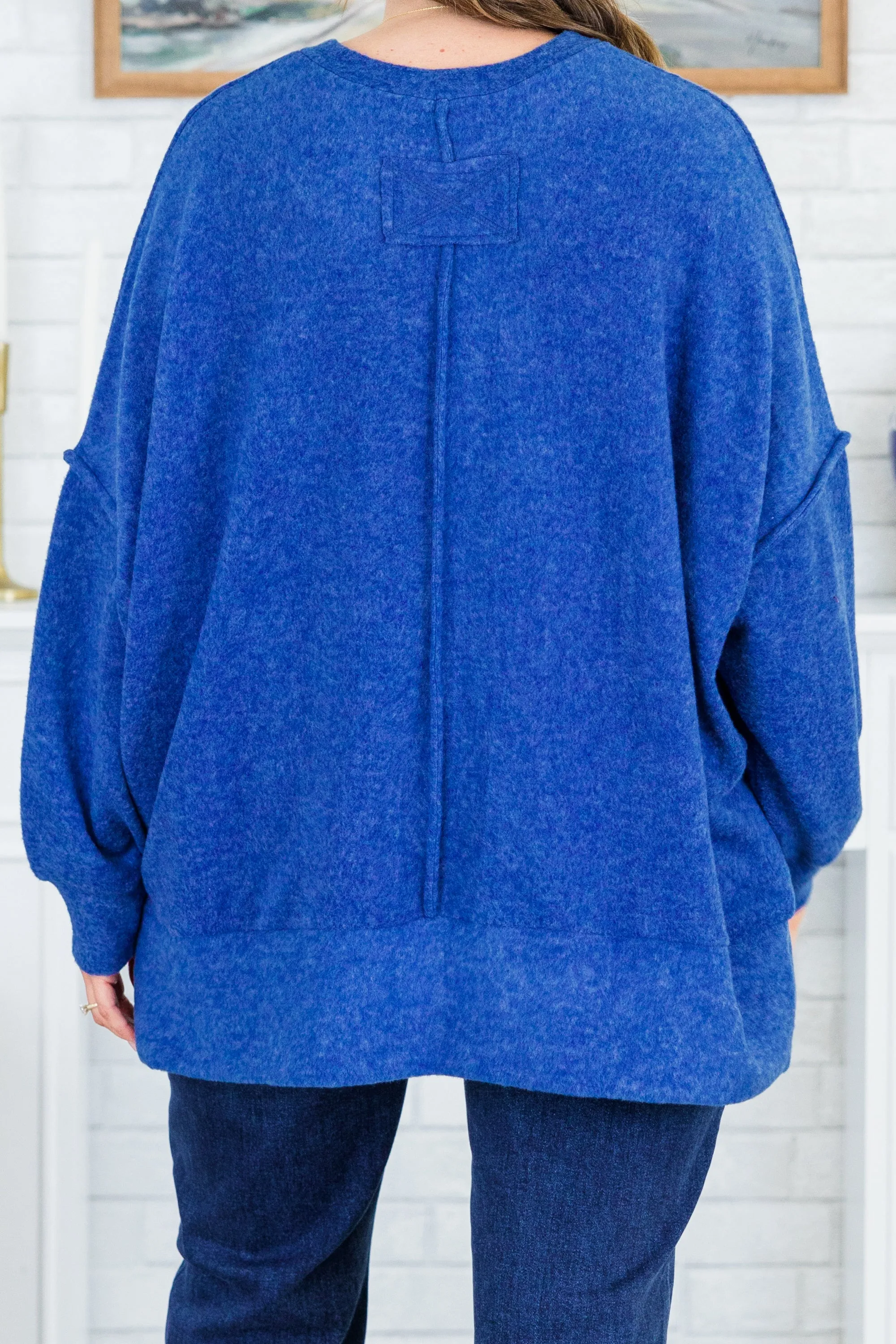 So Comfy Sweater, Light Navy