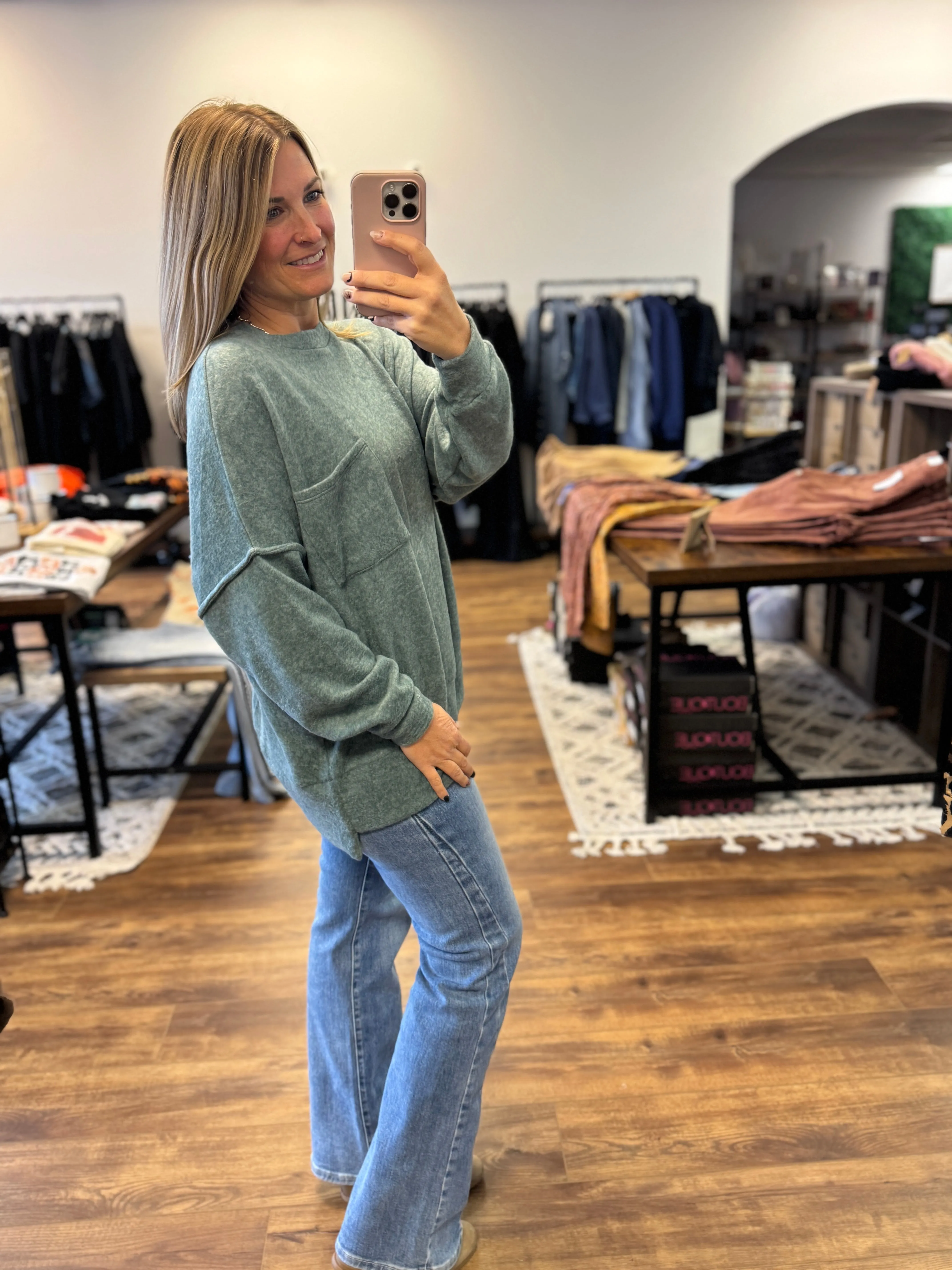 The Luca Sweater - Ash Jade