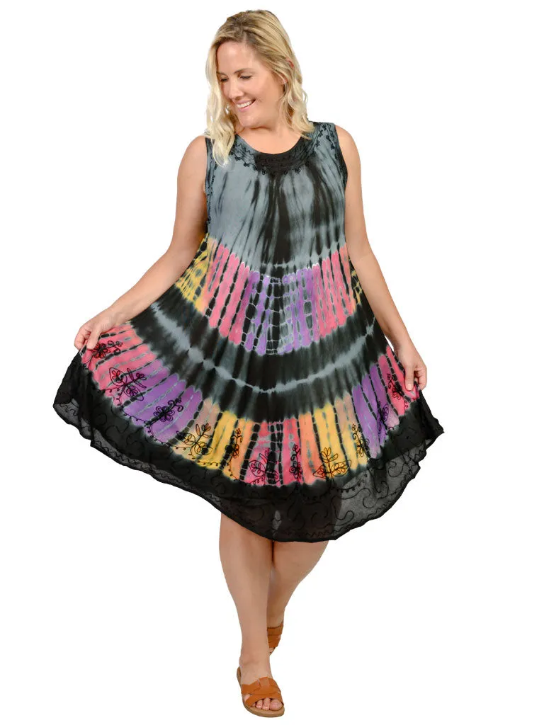 Tie Dye Umbrella Dresses