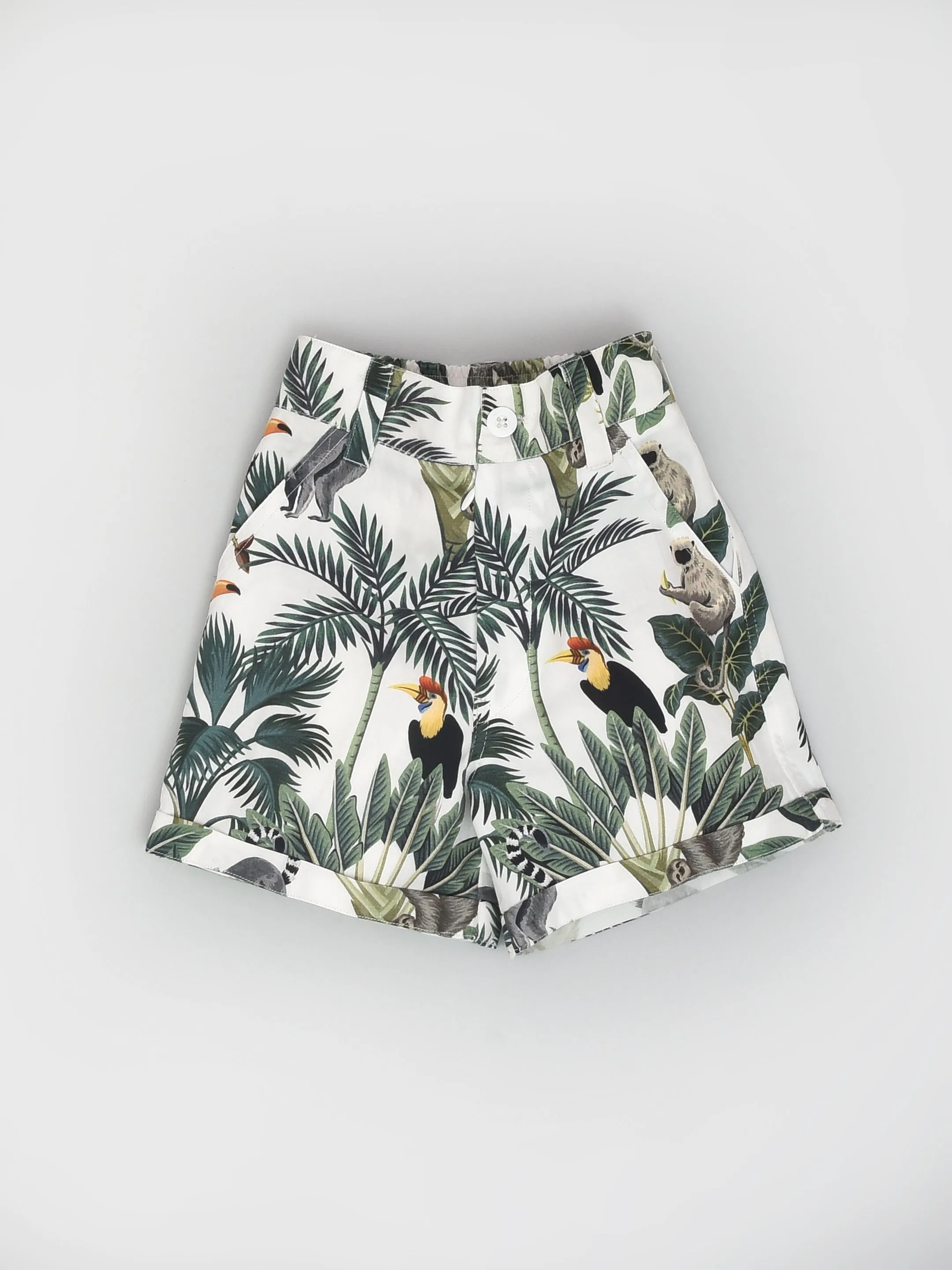 Tropical Print Half Sleeve Shirt and Shorts Travel Co-ord Set for Boys