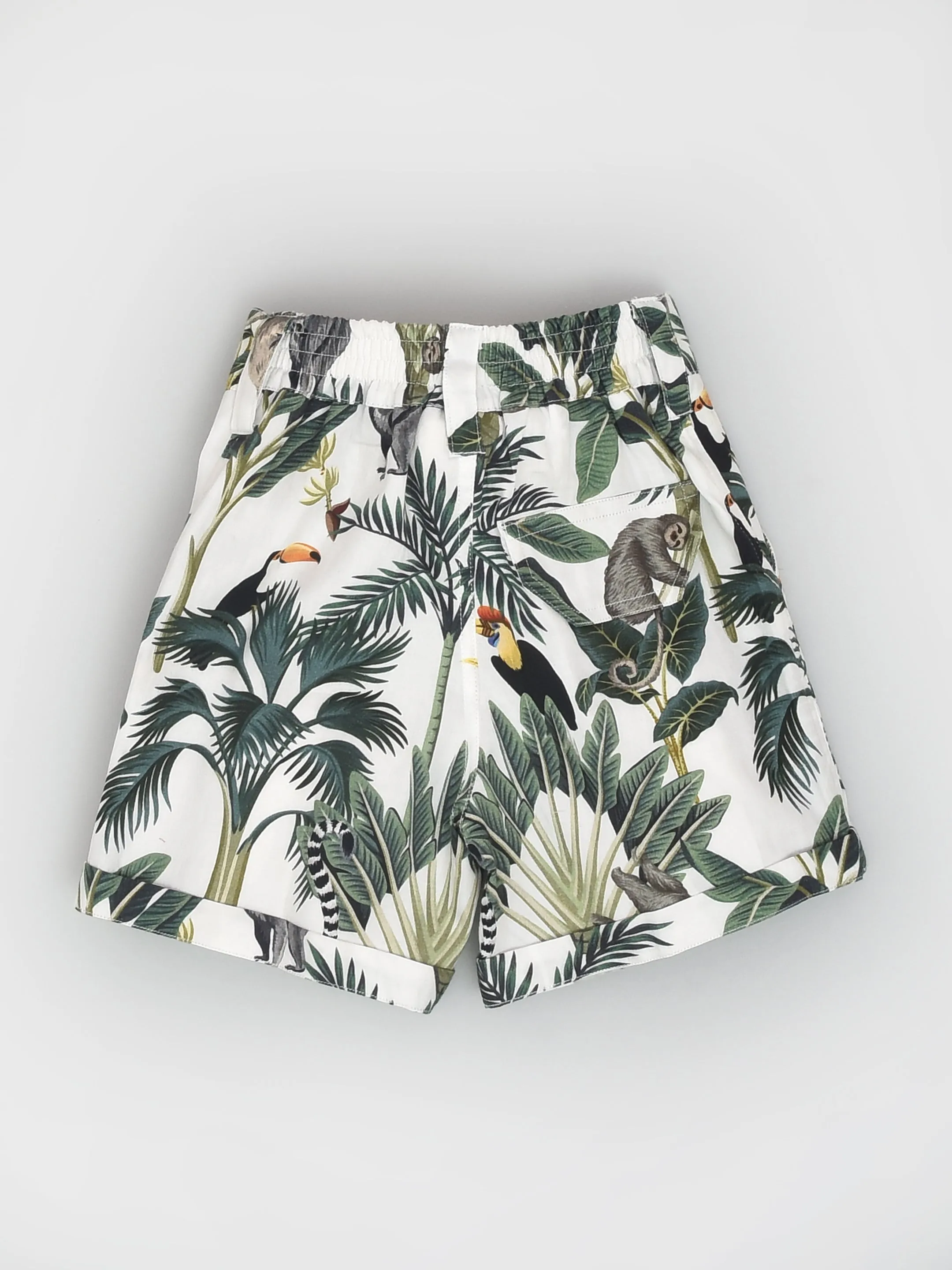 Tropical Print Half Sleeve Shirt and Shorts Travel Co-ord Set for Boys