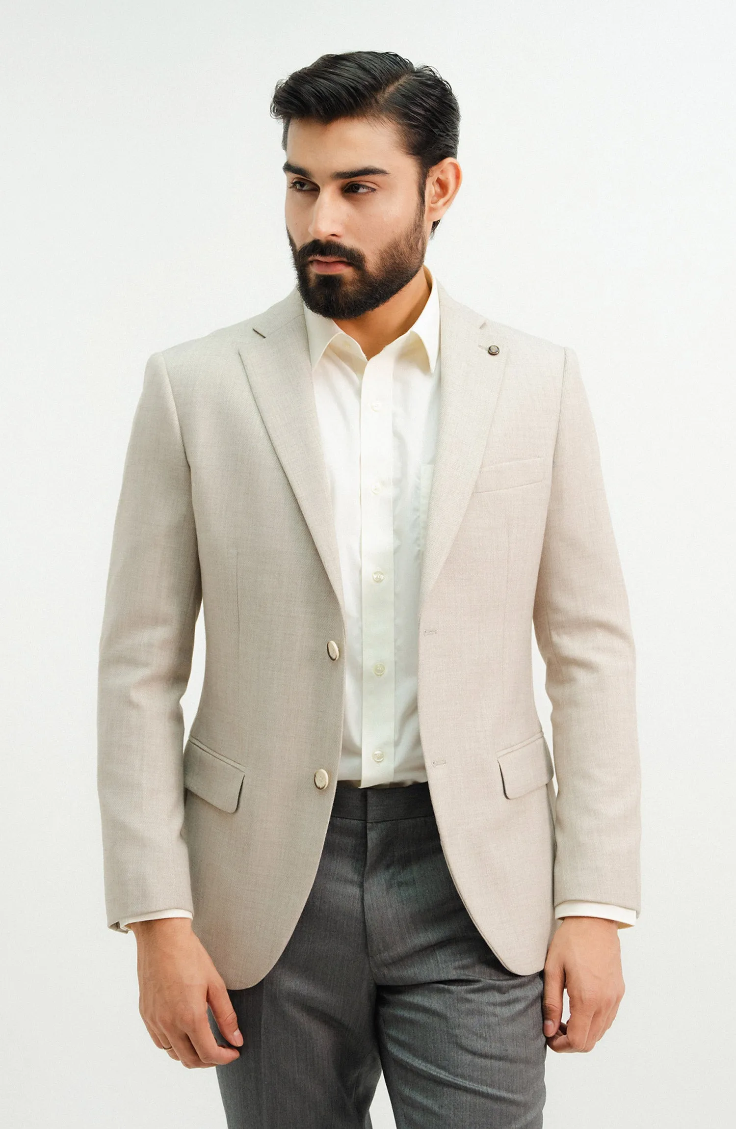 Twill Textured Blazer