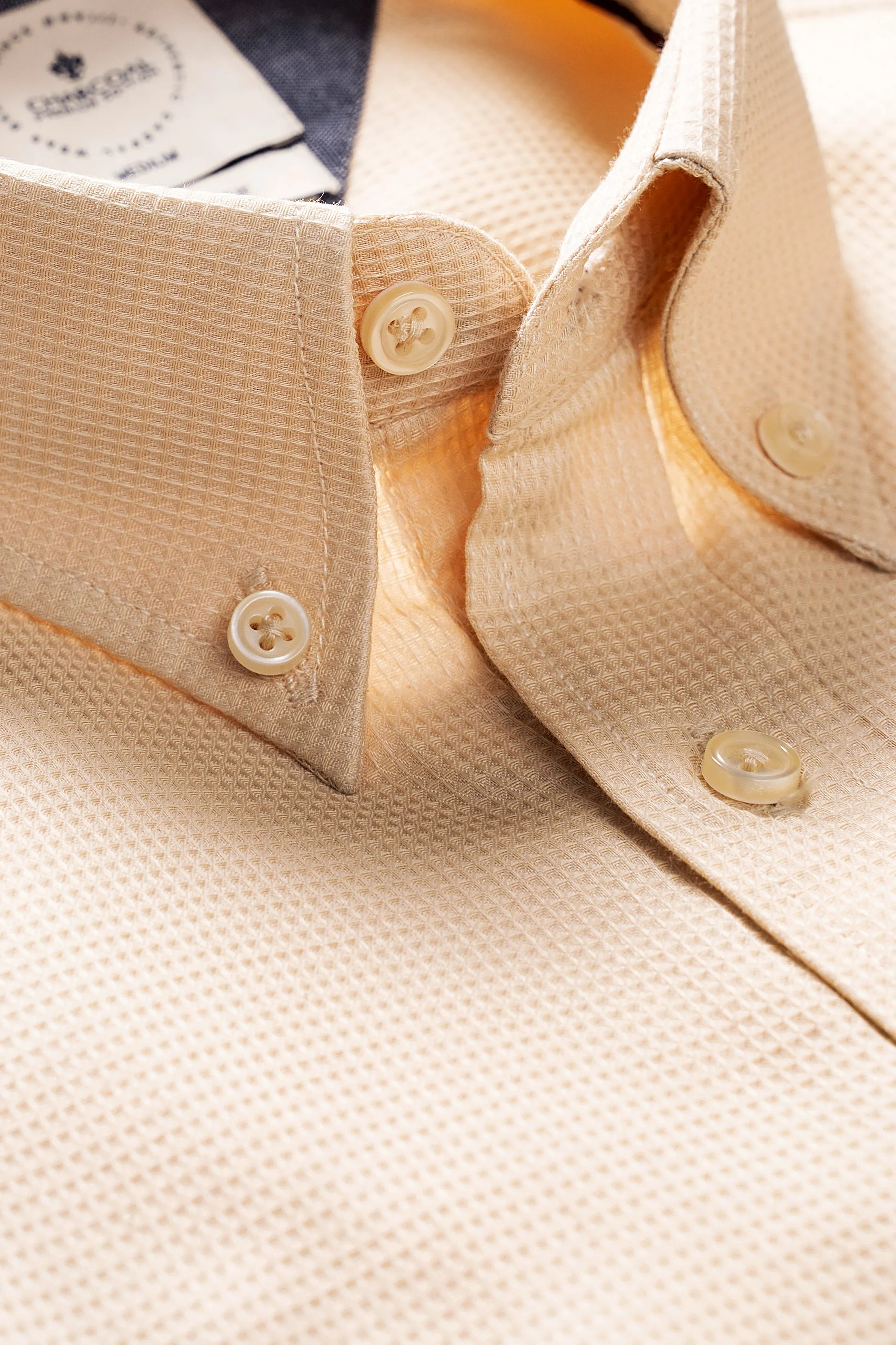 WAFFLE SMART SHIRT BEIGE