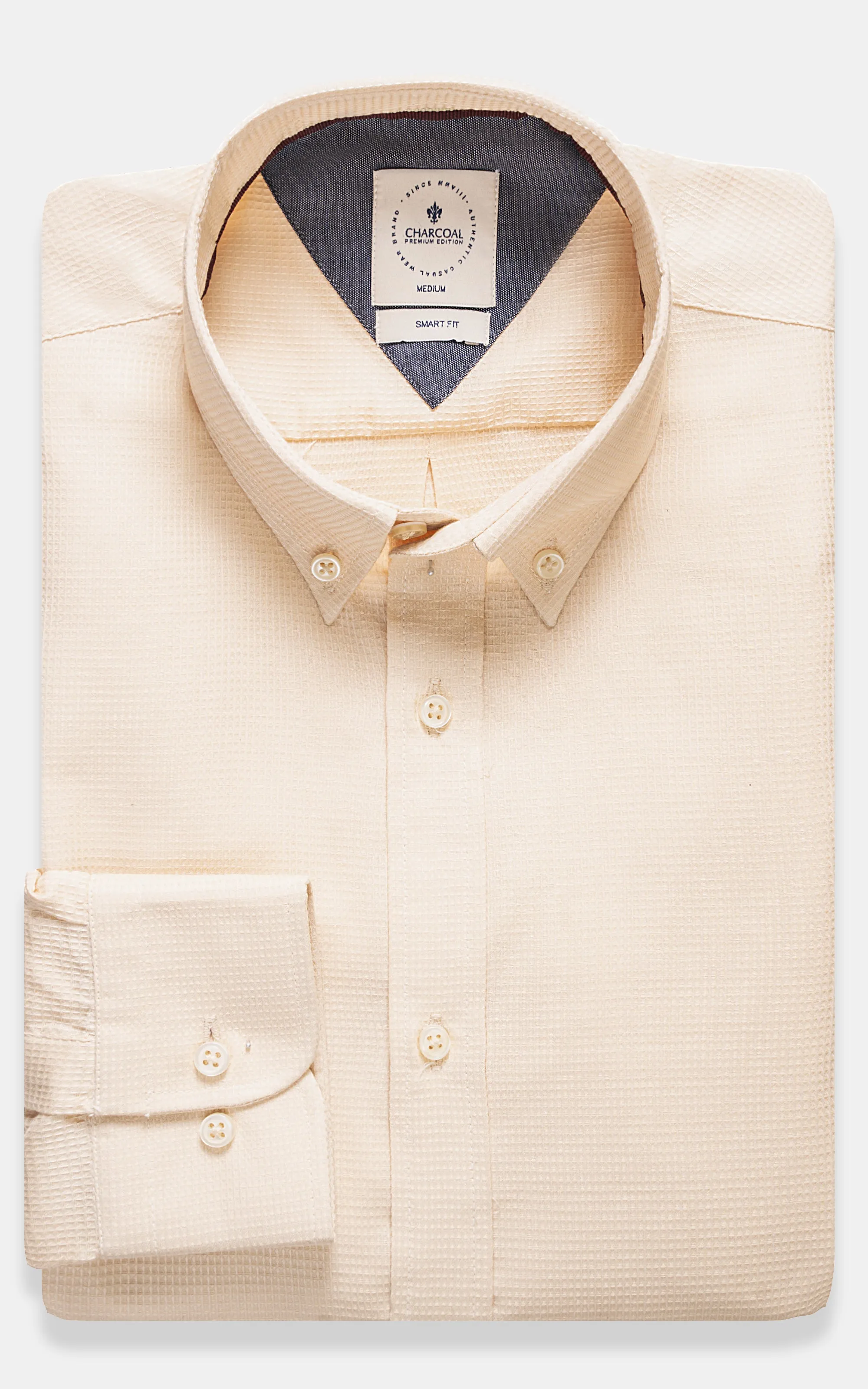 WAFFLE SMART SHIRT BEIGE